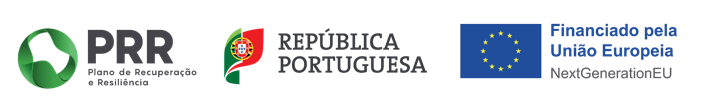 Logotipos Plano de Recuperação e Resiliência; República Portuguesa; NextGenerationEU